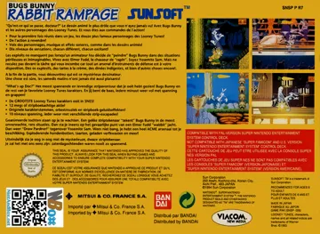 Bugs Bunny - Rabbit Rampage (Europe) box cover back